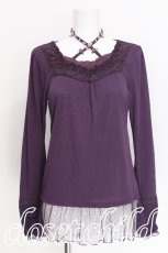 画像1: axes femme / ストラップ付きインナープルオーバー  紫 S-26-07-29-007-AX-TO-HR-ZS (1)