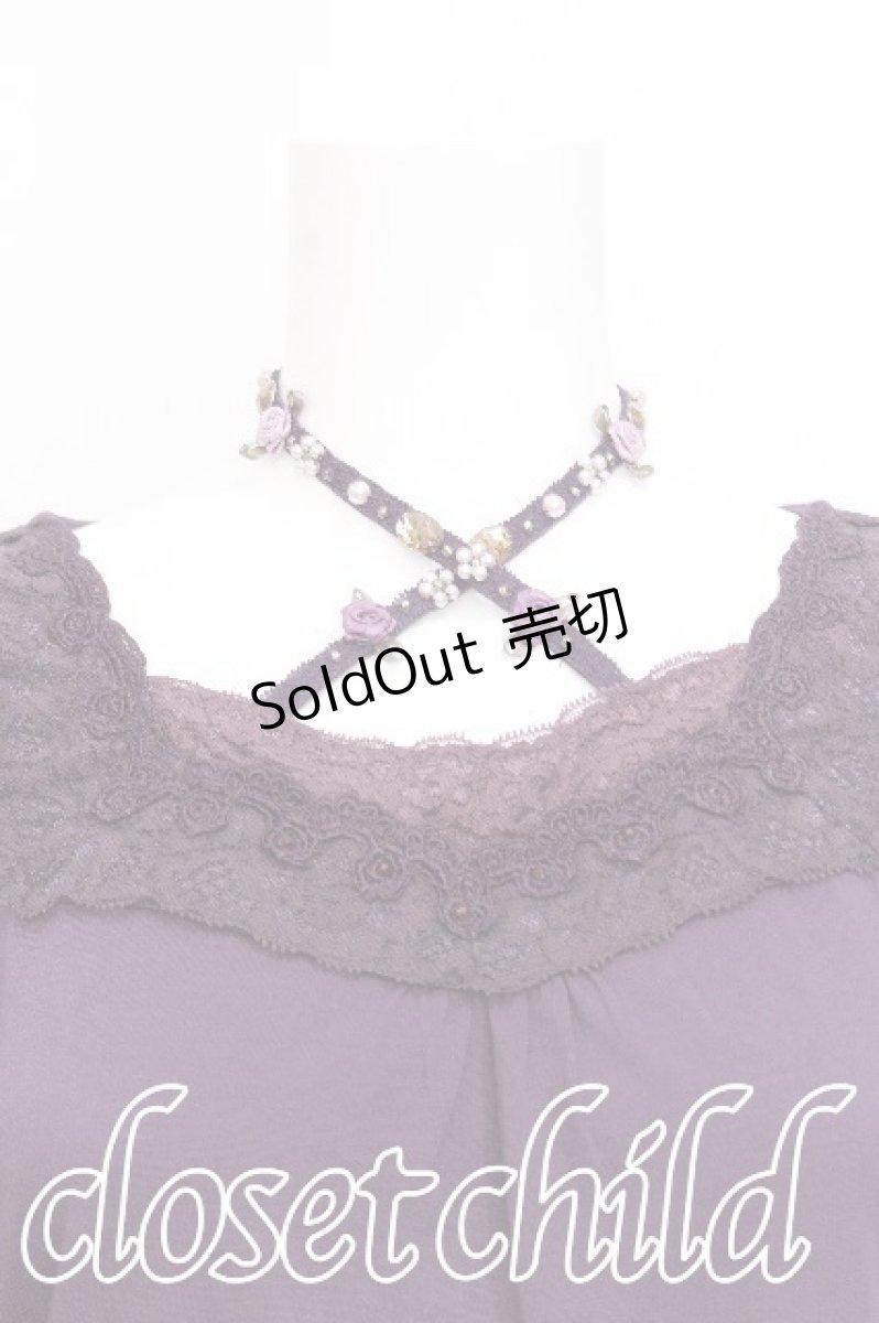画像3: axes femme / ストラップ付きインナープルオーバー  紫 S-26-07-29-007-AX-TO-HR-ZS (3)
