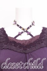 画像3: axes femme / ストラップ付きインナープルオーバー  紫 S-26-07-29-007-AX-TO-HR-ZS (3)