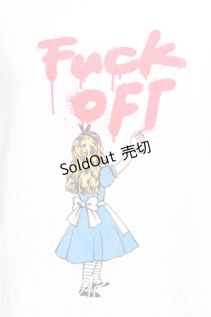 画像3: HELL CAT PUNKS / アリスプリントTシャツ M 白 S-26-07-29-008-PU-TS-HR-ZS (3)