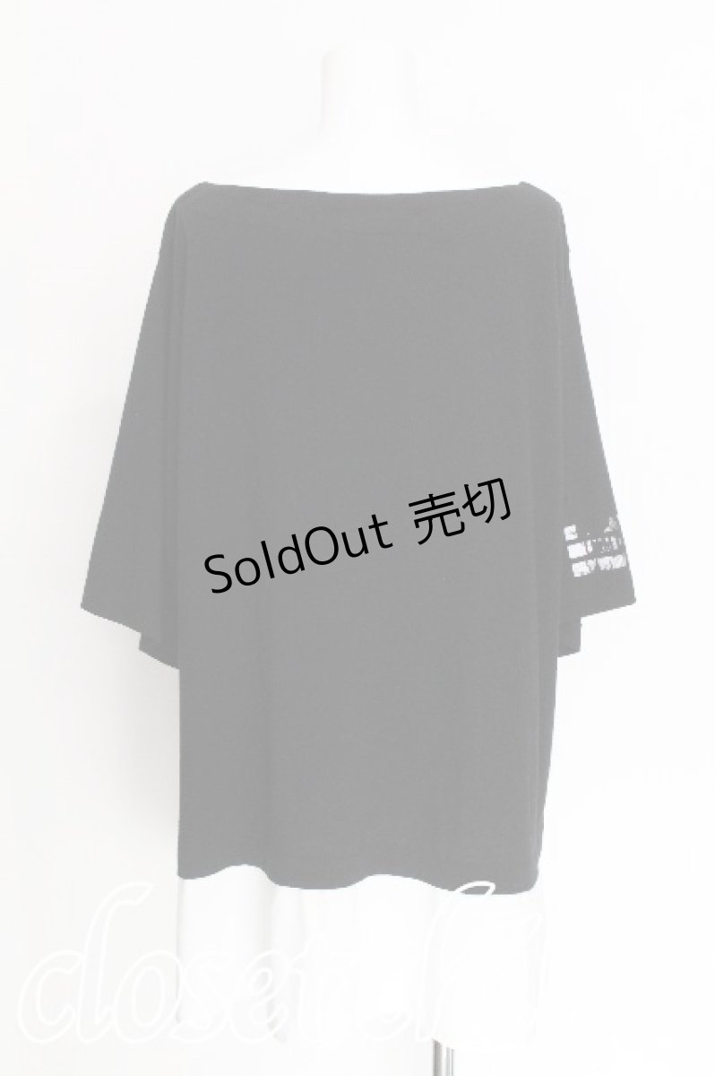 画像2: SEX POT ReVeNGe / バイカラープリントTシャツ M 黒ｘ白 S-26-07-29-011-SP-TS-HR-ZS (2)