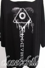 画像3: SEX POT ReVeNGe / バイカラープリントTシャツ M 黒ｘ白 S-26-07-29-011-SP-TS-HR-ZS (3)