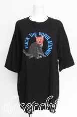 画像1: HELL CAT PUNKS / 猫プリントTシャツ L 黒 S-26-07-29-012-PU-TS-HR-ZS (1)