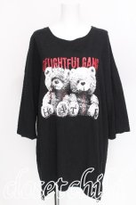画像1: HELL CAT PUNKS / くまプリントTシャツ  黒 S-26-07-29-013-PU-TS-HR-ZS (1)