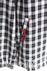 画像4: HELL CAT PUNKS / チェック柄プルオーバー  黒ｘ白 S-26-07-29-015-PU-TO-HR-ZS (4)