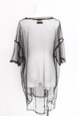 画像2: LISTEN FLAVOR / メッシュトップス  黒 S-26-07-29-018-PU-TO-HR-ZS (2)