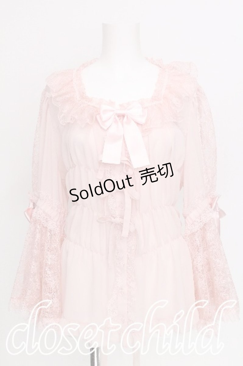 画像1: metamorphose / 姫袖ブラウス 2 ピンク S-26-07-29-003-ME-BL-HR-ZS (1)