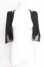画像1: axes femme / バックレースシフォンボレロ  黒 S-26-07-29-020-AX-TO-HR-ZS (1)