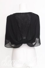画像2: axes femme / バックレースシフォンボレロ  黒 S-26-07-29-020-AX-TO-HR-ZS (2)
