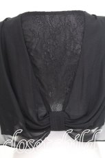 画像4: axes femme / バックレースシフォンボレロ  黒 S-26-07-29-020-AX-TO-HR-ZS (4)