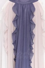 画像4: axes femme / 配色フリル×プリーツスカート  オフｘネイビー S-26-07-30-037-AX-SK-HR-ZS (4)