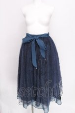 画像1: axes femme POETIQUE / バックフリルチュールスカート  ブルー S-26-07-30-038-AX-SK-HR-ZS (1)