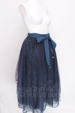 画像3: axes femme POETIQUE / バックフリルチュールスカート  ブルー S-26-07-30-038-AX-SK-HR-ZS (3)