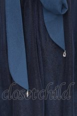 画像4: axes femme POETIQUE / バックフリルチュールスカート  ブルー S-26-07-30-038-AX-SK-HR-ZS (4)