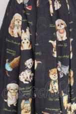画像4: Franche Lippee / こいぬ図鑑スカート 3L 紺 S-26-07-30-043-LO-SK-HR-ZS (4)