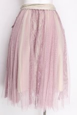 画像2: axes femme / レース重ねロングスカート  アイボリー S-26-07-30-015-AX-SK-HR-ZS (2)