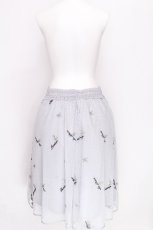 画像2: axes femme POETIQUE / ローズ刺繍チュールスカート  グレー S-26-07-30-022-AX-SK-SA-ZS (2)