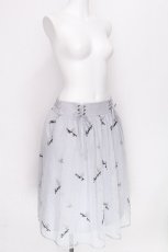 画像3: axes femme POETIQUE / ローズ刺繍チュールスカート  グレー S-26-07-30-022-AX-SK-SA-ZS (3)