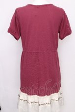 画像2: axes femme / はしごリボンレース半袖チュニック  ピンク S-26-07-31-029-AX-TO-AS-ZS (2)