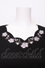 画像4: axes femme / お花カットワークプルオーバー  黒 S-26-07-31-032-AX-TO-AS-ZS (4)