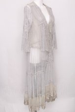 画像3: axes femme / レイヤード風レースガウン  グリーン S-26-07-31-038-AX-TO-AS-ZS (3)