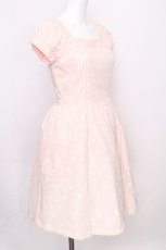 画像3: Jane Marple / ドットストライプワンピース  ピンク S-26-07-31-044-JM-OP-AS-ZS (3)