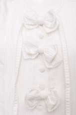画像4: KANEKO ISAO / ピンタックブラウス  白 S-26-07-31-005-EL-BL-AS-ZS (4)