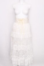 画像1: axes femme / 編上レースティアードスカート  黒 S-26-07-31-050-AX-SK-HR-ZS (1)