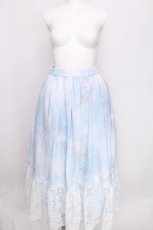 画像1: axes femme / メールエシエルプリントスカート  サックス S-26-07-31-051-AX-SK-HR-ZS (1)
