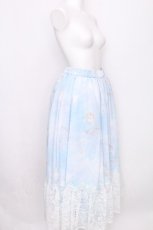 画像3: axes femme / メールエシエルプリントスカート  サックス S-26-07-31-051-AX-SK-HR-ZS (3)