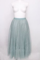 画像1: axes femme / ロングチュールスカート  グリーン S-26-07-31-053-AX-SK-HR-ZS (1)