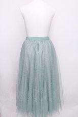 画像2: axes femme / ロングチュールスカート  グリーン S-26-07-31-053-AX-SK-HR-ZS (2)
