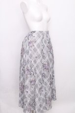 画像3: axes femme / ロージーチェックドロストスカート  グレー S-26-07-31-055-AX-SK-HR-ZS (3)