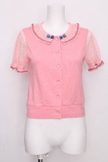 画像1: Shirley Temple / 半袖カーディガン  ピンク S-26-07-31-013-ET-TO-AS-ZS (1)