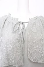 画像4: axes femme / レース襟楊柳シフォンプルオーバー  ミント S-26-07-31-015-AX-TO-AS-ZS (4)