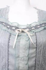 画像4: axes femme / ストライプ柄ビスチェプルオーバー  グリーン S-26-07-31-016-AX-TO-AS-ZS (4)