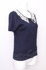 画像3: axes femme / リブカットソー  紺 S-26-07-31-022-AX-TO-AS-ZS (3)