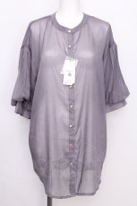 画像1: axes femme / ラメシアーシャツ  グレー S-26-07-31-025-AX-BL-HR-ZS (1)