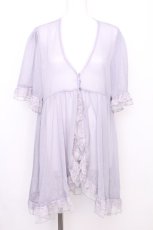 画像1: axes femme / チュールフリル楊柳ガウン  グレー S-26-07-31-027-AX-TO-HR-ZS (1)