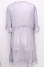 画像2: axes femme / チュールフリル楊柳ガウン  グレー S-26-07-31-027-AX-TO-HR-ZS (2)