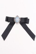 画像1: axes femme / ローズカメオバレッタ  黒ｘブルー S-26-08-01-008-AX-ZA-HR-ZS (1)