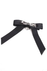 画像2: axes femme / ローズカメオバレッタ  黒ｘブルー S-26-08-01-008-AX-ZA-HR-ZS (2)
