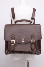 画像1: Amavel / Secret Royal Bearサッチェルバッグ  ブラウン S-26-08-01-027-CA-BG-HR-ZS (1)