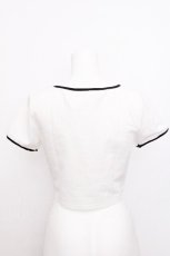 画像2: evelyn / チェリー刺繍Tシャツ  白 S-26-08-01-034-LO-TS-AS-ZS (2)