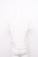 画像2: evelyn / リボン刺繍Tシャツ  白 S-26-08-01-035-LO-TS-AS-ZS (2)