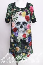 画像1: CIVARIZE / フラワースカルTEE&総柄タンク2Pセット 44 黒 S-26-08-02-049-PU-TO-HR-ZS (1)