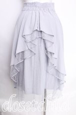 画像2: axes femme POETIQUE / バックフリルレースアップスカート  サックス S-26-08-02-052-AX-SK-AS-ZS (2)