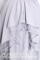 画像3: axes femme POETIQUE / バックフリルレースアップスカート  サックス S-26-08-02-052-AX-SK-AS-ZS (3)