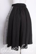 画像2: axes femme / ラッフルフリルスカート  黒ｘグレー S-26-08-02-056-AX-SK-AS-ZS (2)