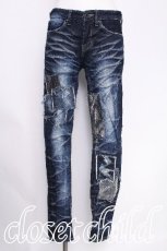 画像1: CIVARIZE / Patientリペア加工スキニーデニムパンツ 42  S-26-08-02-060-PU-PA-HR-ZS (1)